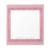 Bloc-notes personnalisé Crystal Rose Gold 5,5 pouc (Devant)