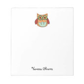 Bloc-notes personnalisé Cute Owl (Devant)