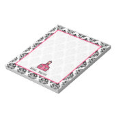 Bloc-notes personnalisé Damask pour enseignants (Tourné)