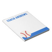 Bloc-notes personnalisé de baseball Toutes les cou (Incliné)