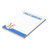 Bloc-notes personnalisé de baseball Toutes les cou (Tourné)