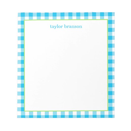 Bloc-notes personnalisé de Buffalo Plaid (Devant)