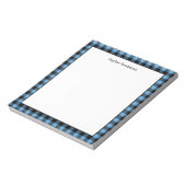 Bloc-notes personnalisé de Buffalo Plaid (Tourné)