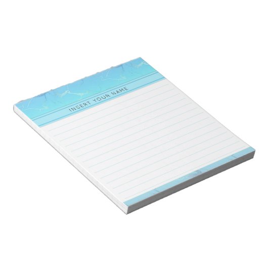 Bloc-notes personnalisé de conception de marbre 5, (Incliné)