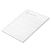 Bloc-notes personnalisé de couronne florale (Incliné)