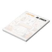 Bloc-notes personnalisé de fantôme de Halloween po (Tourné)