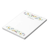 Bloc-notes personnalisé de fleurs sauvages (Tourné)