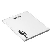 Bloc-notes personnalisé de football (femelle) (Incliné)