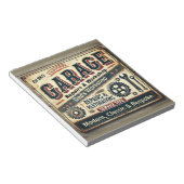 Bloc-notes personnalisé de garage vintage (Incliné)