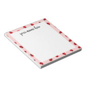Bloc-notes personnalisé de Ladybug (Incliné)