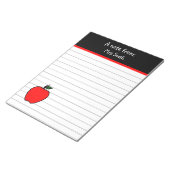 Bloc-notes personnalisé de l'école de pomme de l'e (Incliné)