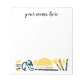 Bloc-notes personnalisé de l'enseignant (Devant)