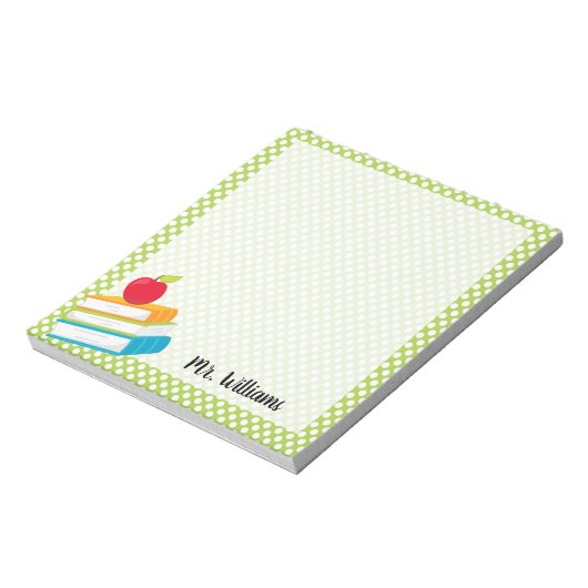 Bloc-notes personnalisé de l'enseignant (Tourné)