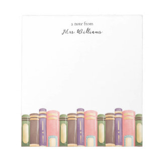 Bloc-notes personnalisé de l'enseignant