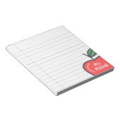 Bloc-notes personnalisé de l'enseignant (Incliné)