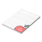 Bloc-notes personnalisé de l'enseignant (Tourné)