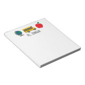 Bloc-notes personnalisé de l'enseignant, cadeau de (Incliné)