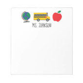 Bloc-notes personnalisé de l'enseignant, cadeau de (Devant)