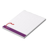 Bloc-notes personnalisé de l'enseignant de pomme r (Tourné)