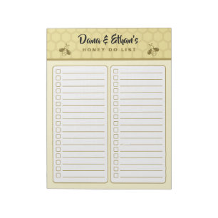 Bloc-notes personnalisé de liste de choses à faire