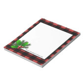 Bloc-notes personnalisé de Noël Holly Buffalo (Tourné)