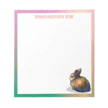 Bloc-notes personnalisé de petit lapin mignon