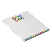 Bloc-notes personnalisé de professeur de crayon mi (Incliné)