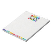 Bloc-notes personnalisé de professeur de crayon mi (Tourné)