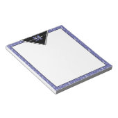 Bloc-notes personnalisé de symboles de musique (Incliné)