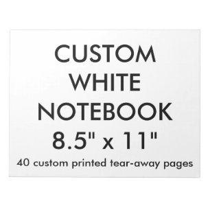 Bloc-notes personnalisé déchiré de 40 pages grand 