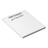 Bloc-notes personnalisé du bureau de (Incliné)
