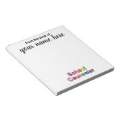 Bloc-notes personnalisé du conseiller scolaire (Incliné)
