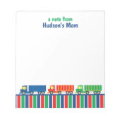 Bloc-notes personnalisé du convoi semi-routier (Devant)