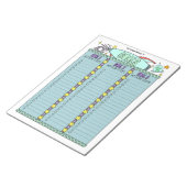 Bloc-notes personnalisé du planificateur d'objecti (Incliné)