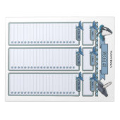 Bloc-notes personnalisé du planificateur d'objecti (Devant)