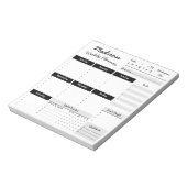Bloc-notes personnalisé du planificateur hebdomada (Tourné)