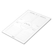 Bloc-notes personnalisé du programme personnel quo (Incliné)