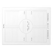 Bloc-notes personnalisé du programme personnel quo (Devant)