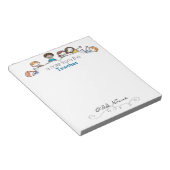 Bloc-notes personnalisé d'un enseignant (Incliné)