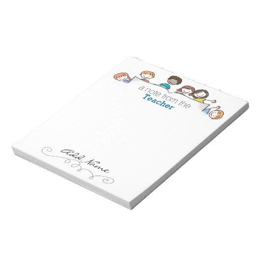 Bloc-notes personnalisé d'un enseignant (Tourné)