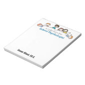 Bloc-notes personnalisé d'un psychologue scolaire (Tourné)