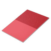 Bloc-notes personnalisé en duo rouge tomate (Incliné)
