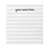 Bloc-notes personnalisé en gris (Devant)