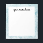 Bloc-notes personnalisé en marbre bleu<br><div class="desc">Bloc-notes personnalisé en marbre bleu</div>