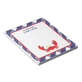 Bloc-notes personnalisé En vichy crabe (Incliné)