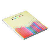 Bloc-notes personnalisé enseignant Rainbow Pencil (Incliné)