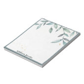 Bloc-notes personnalisé feuilles aquarelle (Tourné)