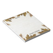 Bloc-notes personnalisé Feuilles d'automne Arbre é (Incliné)
