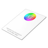 Bloc-notes personnalisé format Lettre 8,5x11 avec (Incliné)