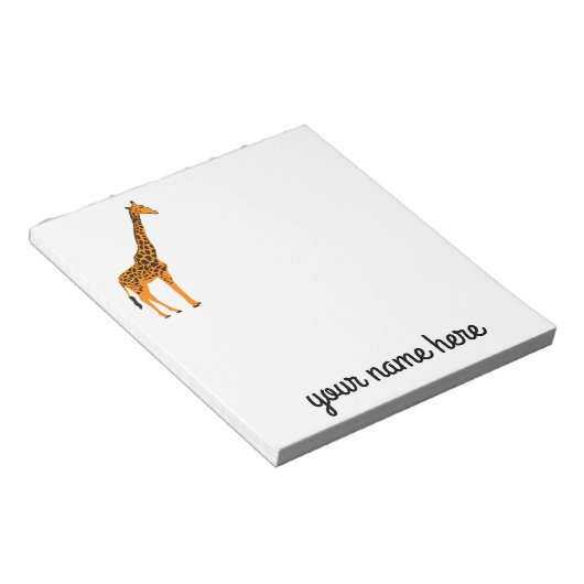 Bloc-notes personnalisé Giraffe (Incliné)